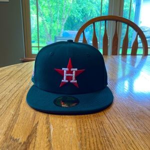 6 7/8 NWT Black Houston Astros Red Bottom 1986 All Star Game Side Patch New Era